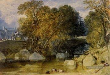 Ivy Bridge Devonshire romantische Turner Ölgemälde